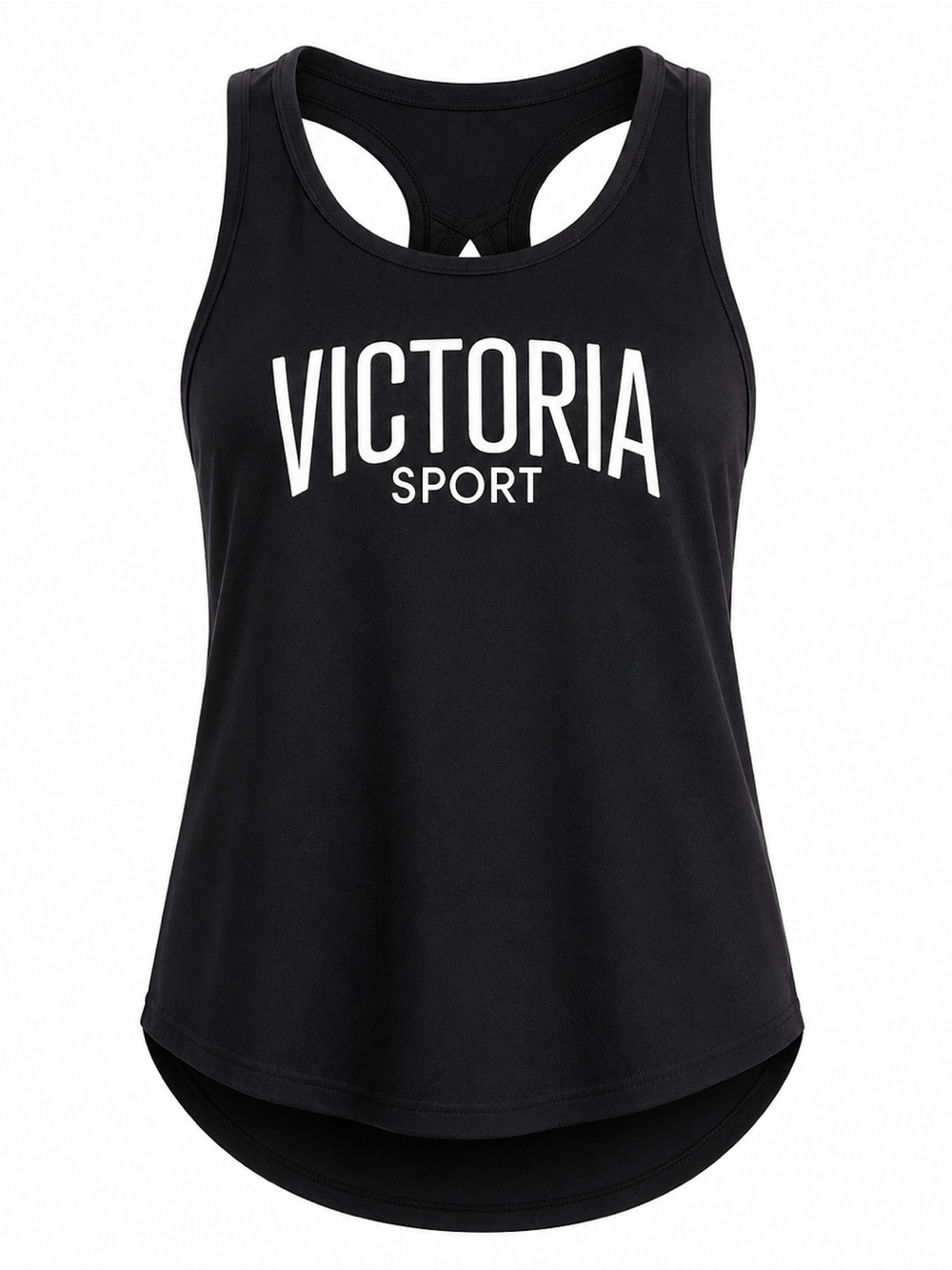 NWT - Victoria's Secret Sport Black Tank Top with White Logo